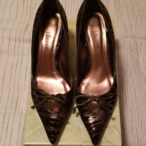 Velvet stripe heel 2"